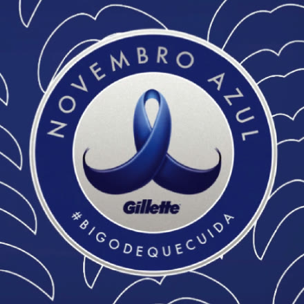 Selo Novembro Azul × Gillette — #bigodequecuida