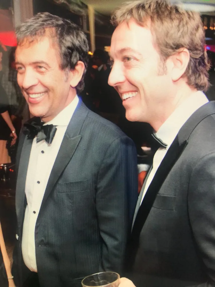 Ricardo Almeida and Fabio Brancatelli in black tie at the Cannes Film Festival